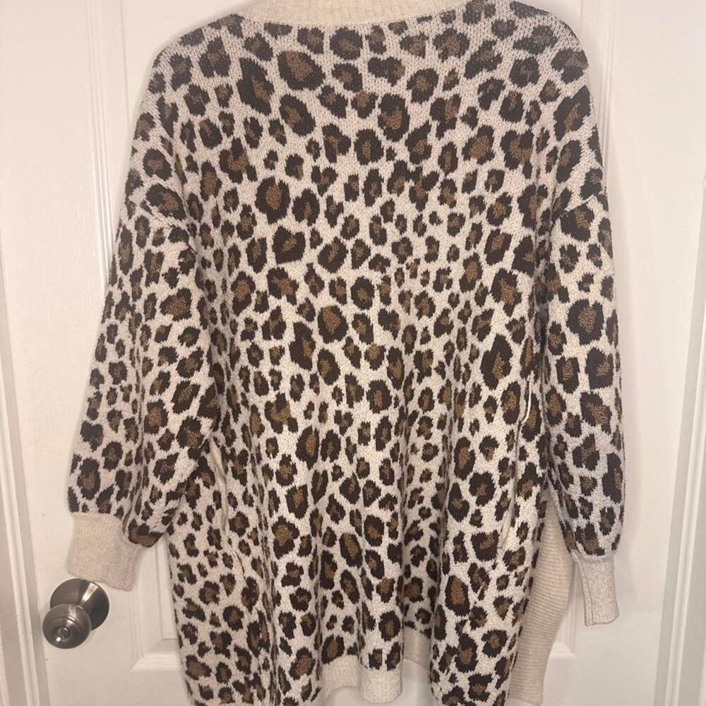 Leopard print open front cardigan - Picture 4 of 4